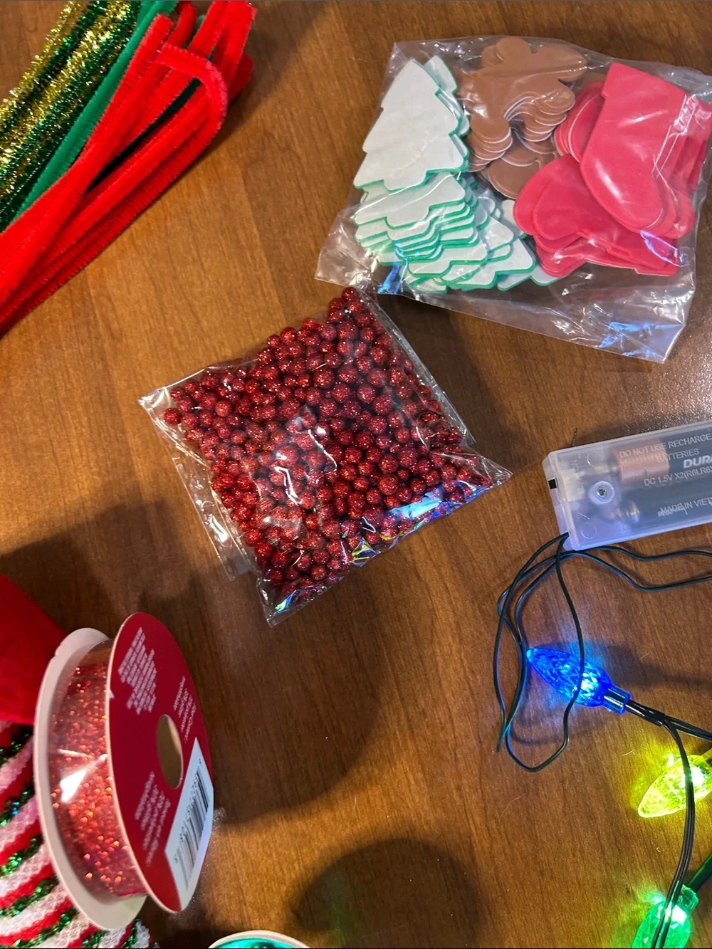 Festive Christmas craft decor- Red & Green